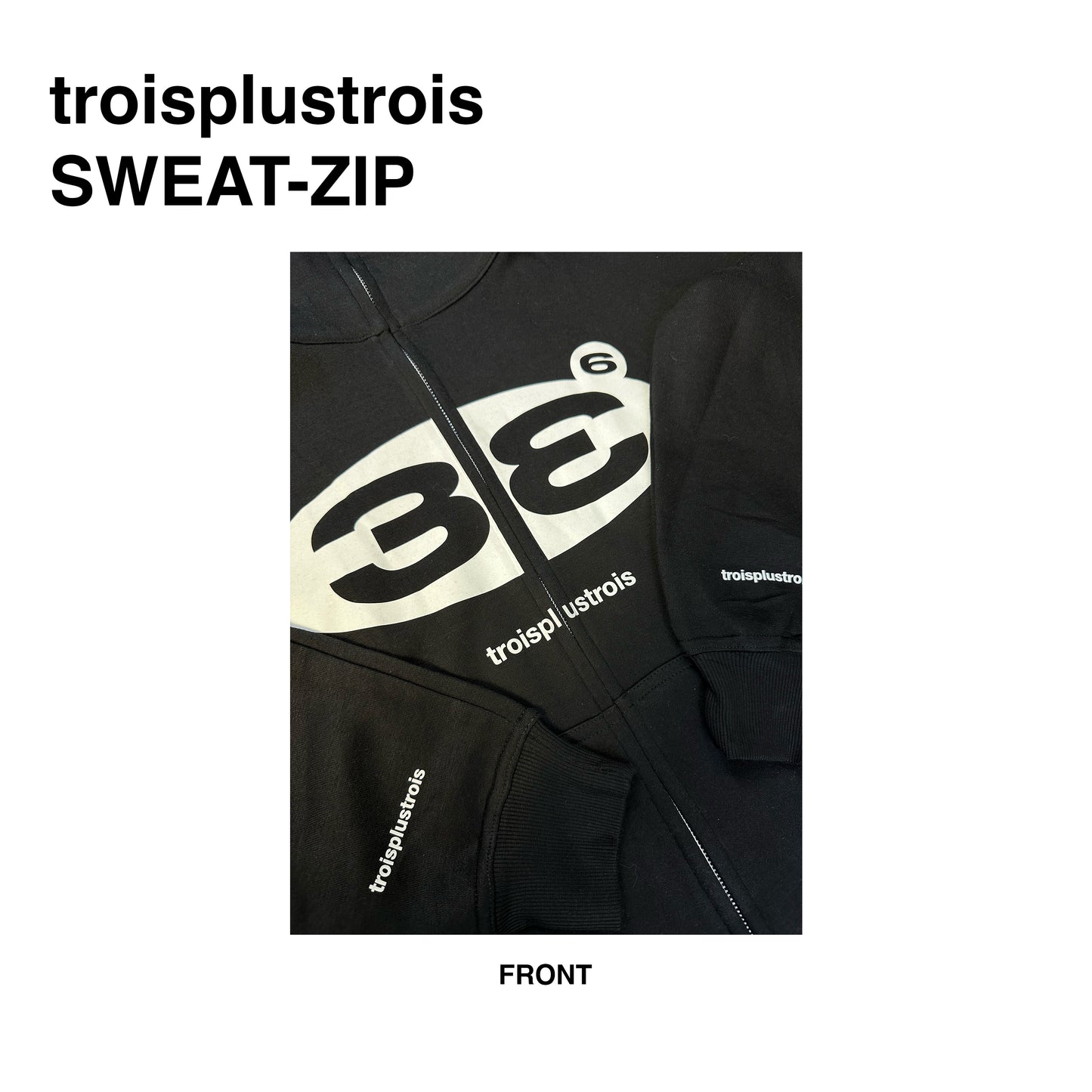 troisplustrois SWEAT-ZIP